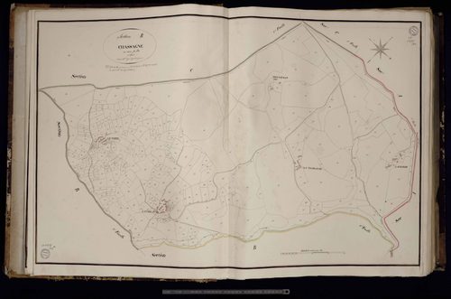 Saint-Quentin-la-Chabanne - Section B dite de Chassagne (1ère feuille)
