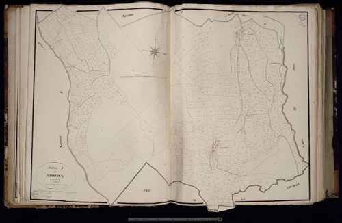 Saint-Quentin-la-Chabanne - Section F dite de Vindéoux (1ère feuille)