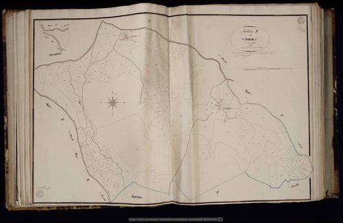 Saint-Quentin-la-Chabanne - Section F dite de Vindéoux (3ème feuille)