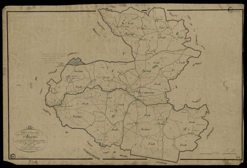 Saint-Sébastien - Plan parcellaire communal