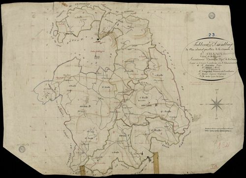 Saint-Silvain-Bellegarde - Plan parcellaire communal