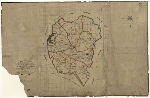 Saint-Sulpice-le-Guérétois - Plan parcellaire communal