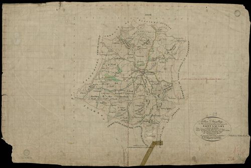 Saint-Vaury - Plan parcellaire communal