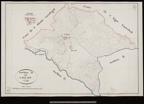 Saint-Victor-en-Marche - Section D dite de Lavalade (1ère feuille)