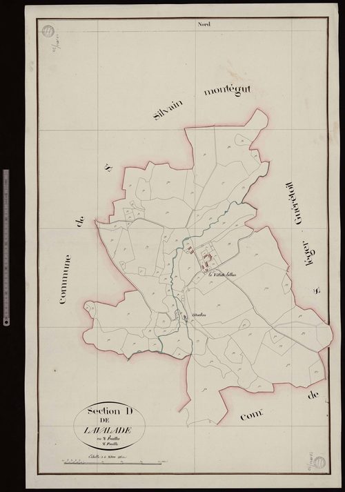 Saint-Victor-en-Marche - Section D dite de Lavalade (2ème feuille)