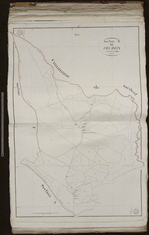 Thauron - Section B dite de Villareix (1ère feuille)