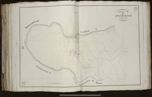 Thauron - Section D dite du Mont-de-Transet (1ère feuille)