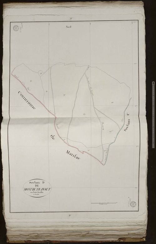 Thauron - Section D dite du Mont-de-Transet (3ème feuille)