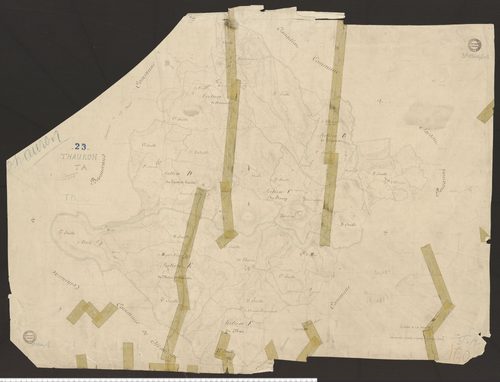 Thauron - Plan parcellaire communal