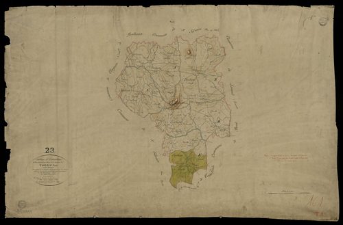 Toulx-Sainte-Croix - Plan parcellaire communal