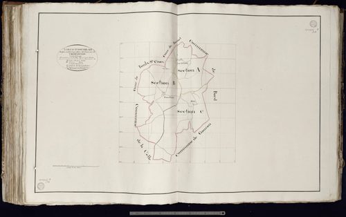 Trois-Fonds - Tableau d'assemblage de la commune