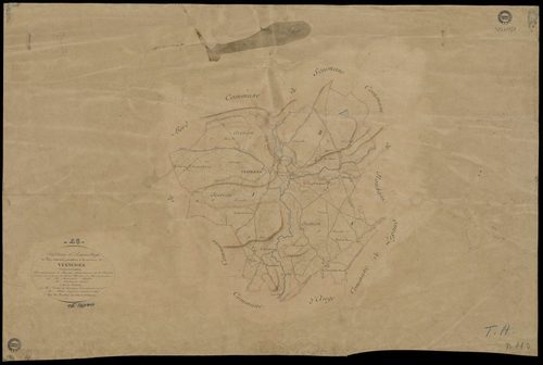 Verneiges - Plan parcellaire communal