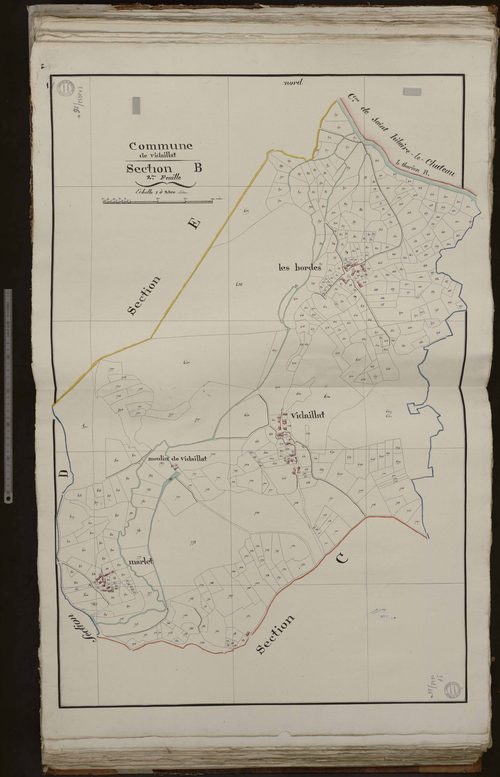 Vidaillat - Section B : Les Bordes, Vidaillat, Marlet (2ème feuille)