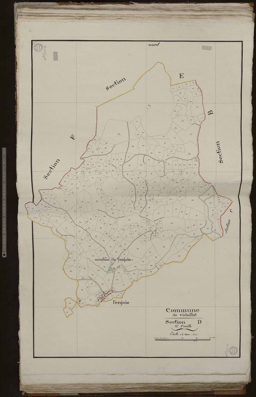 Vidaillat - Section D: Moulin de l'Enjoie (1ère feuille)