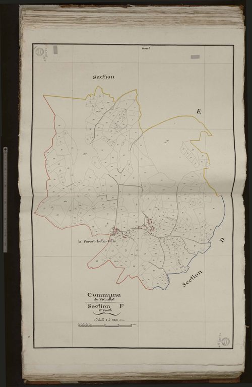 Vidaillat - Section F : La Forest-Belle-Ville (1ère feuille)