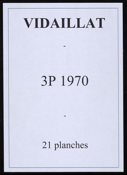 Vidaillat - Plan parcellaire communal