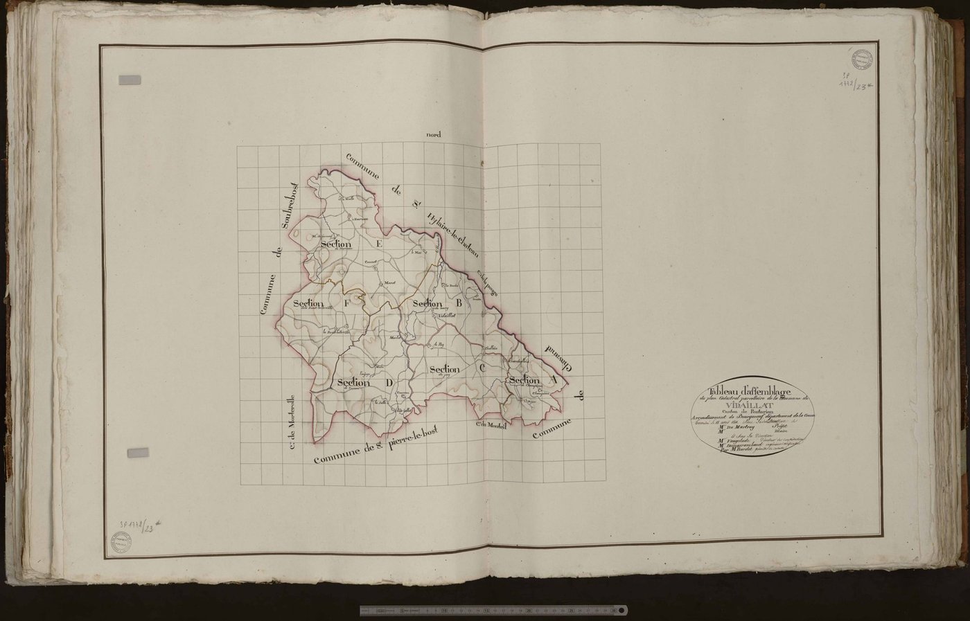 Vidaillat - Tableau d'assemblage de la commune
