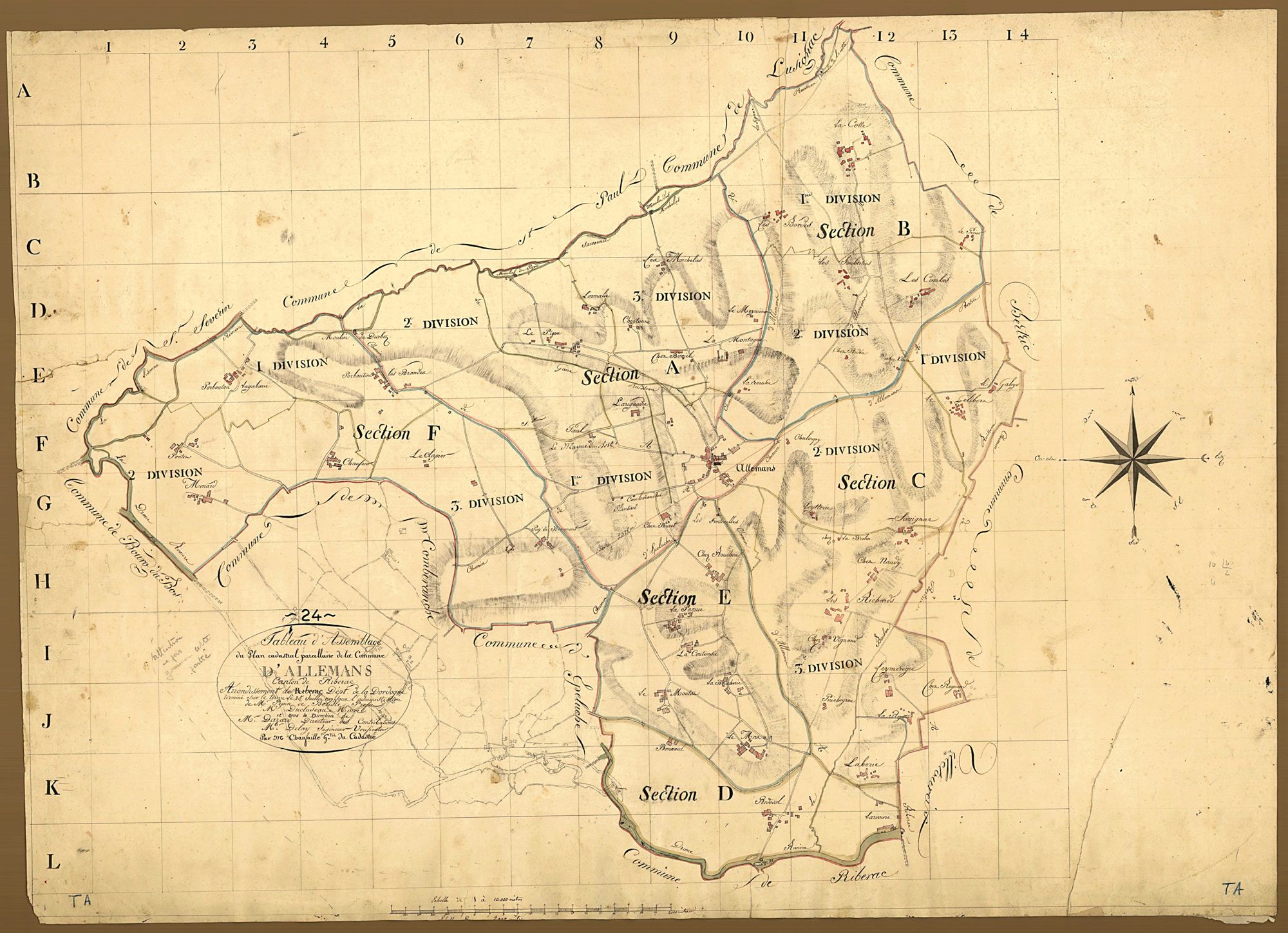 Allemans - Tableau d'assemblage