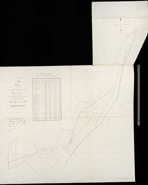 Aubas - Plan du chemin de GC n° 27