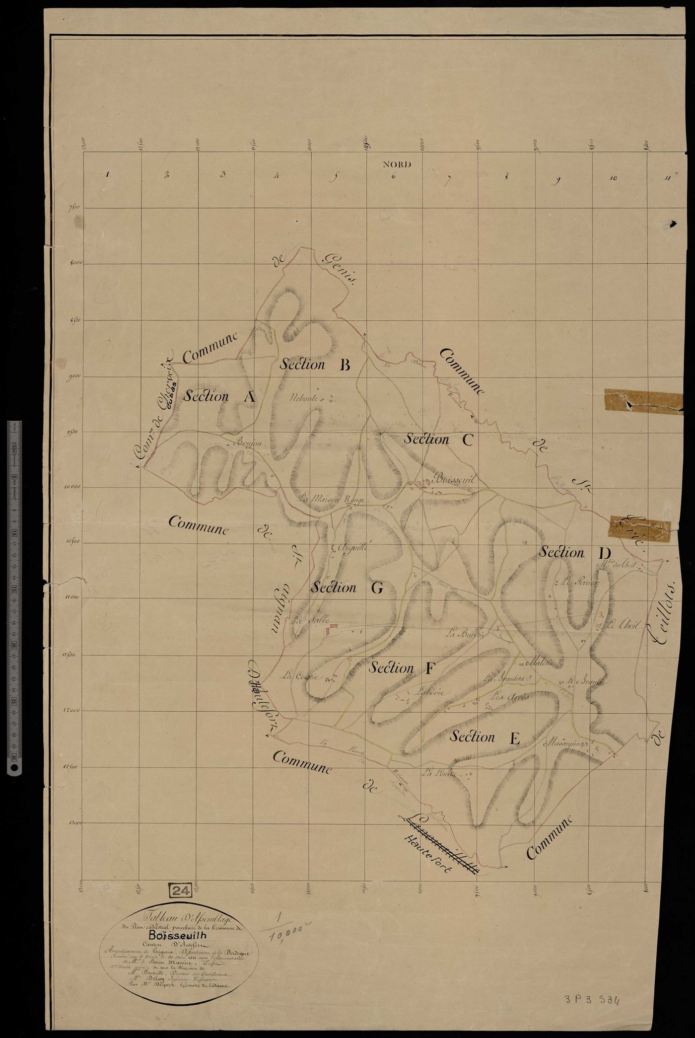 Boisseuilh - Tableau d'assemblage