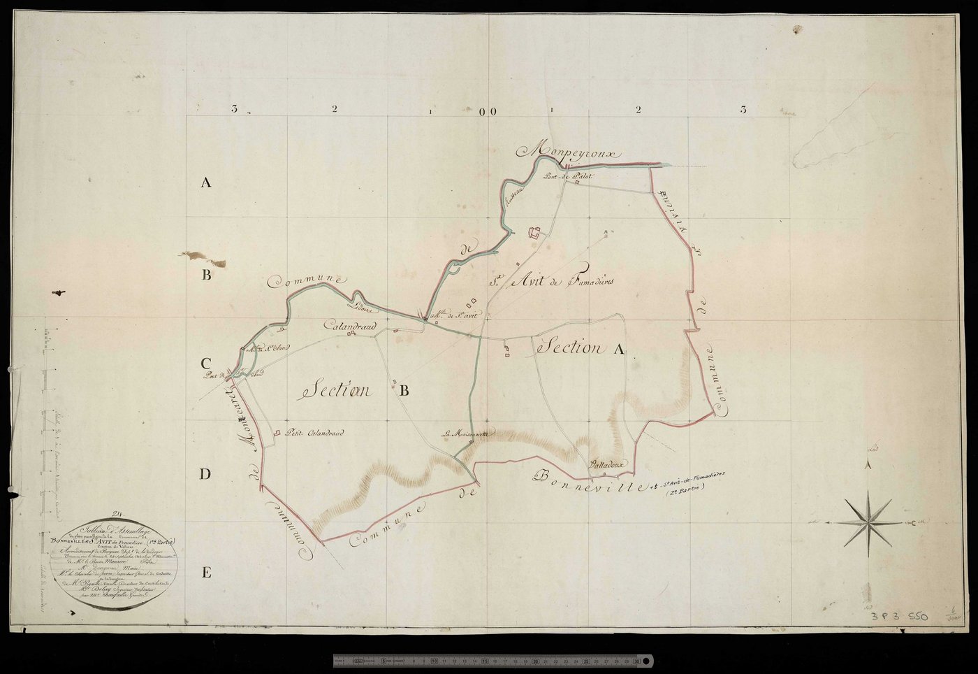 Bonneville-et-Saint-Avit-de-Fumadières - Tableau d'assemblage