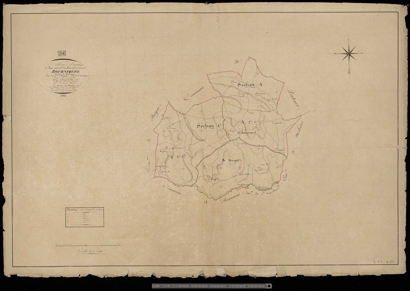 Bourniquel - Tableau d'assemblage