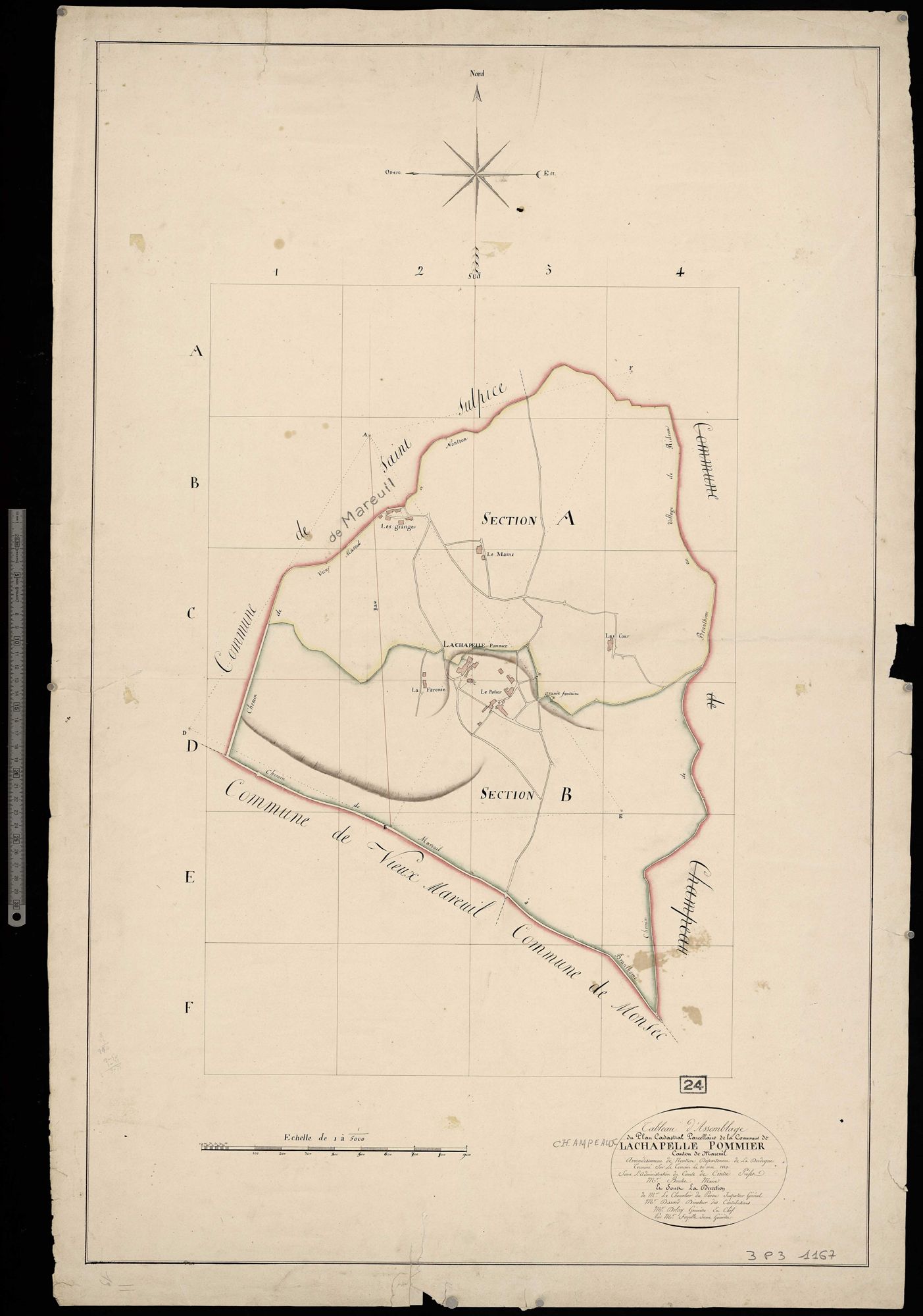 Champeaux-et-la-Chapelle-Pommier - Tableau d'assemblage
