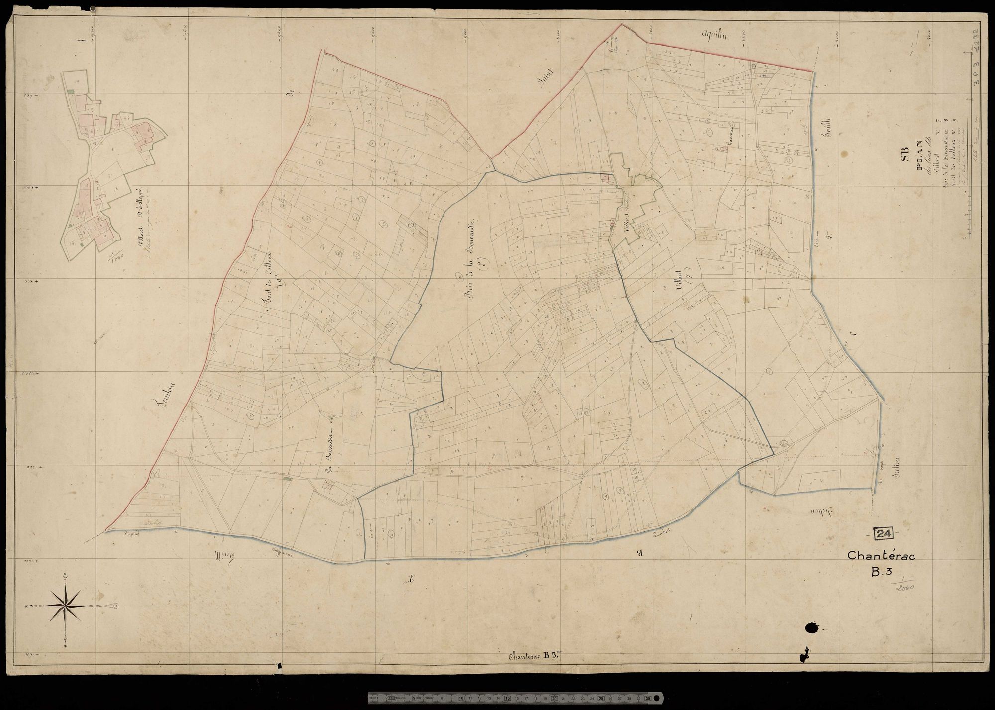 Chantérac - Villaret, Bois de la Bareaudie, Forêt des Cailloux