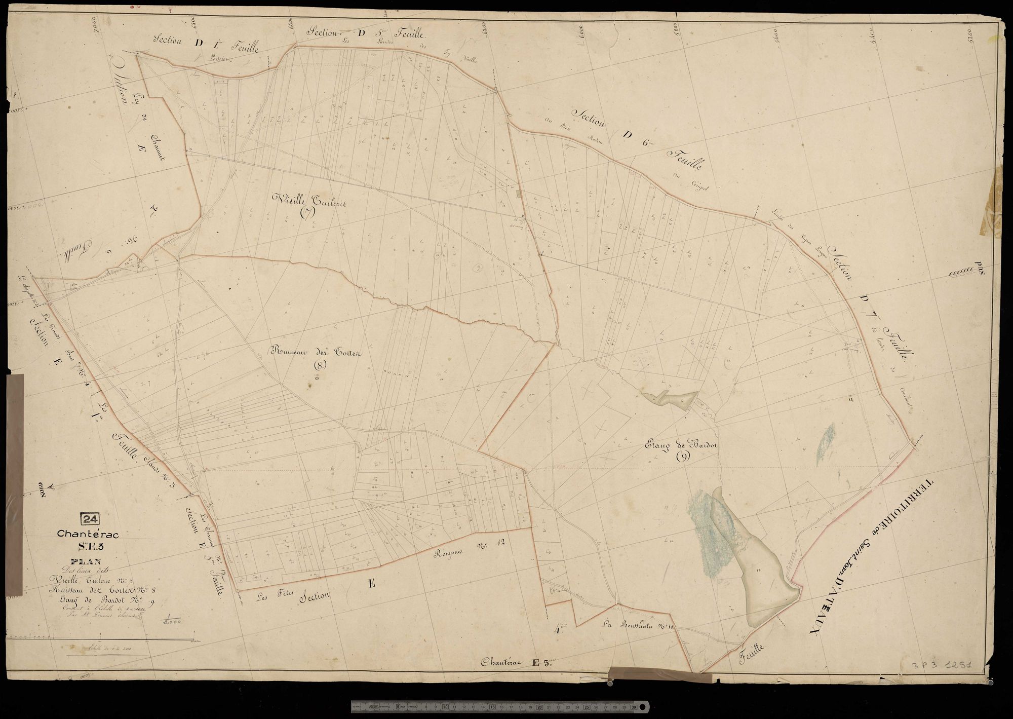 Chantérac - Vieille Tuilerie, Ruisseau des Cortes, Etang de Ba