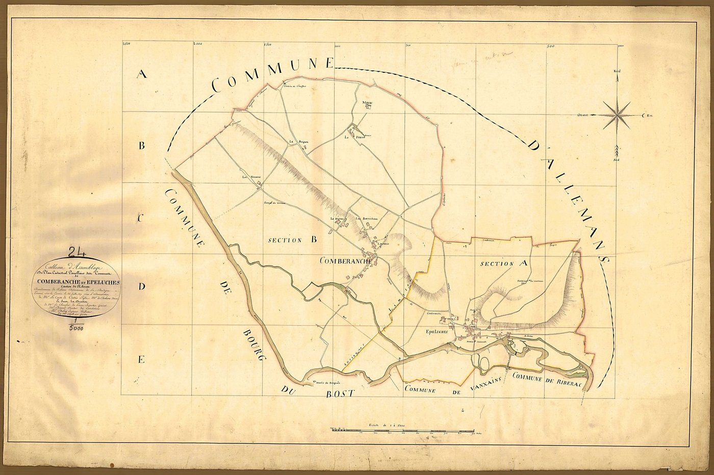 Comberanche-et-Epeluche - Tableau d'assemblage