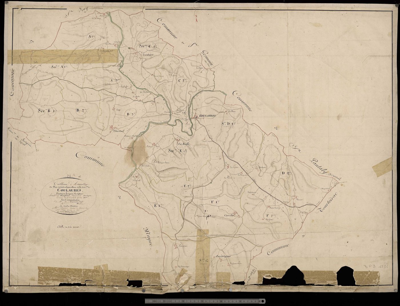 Coulaures - Tableau d'assemblage