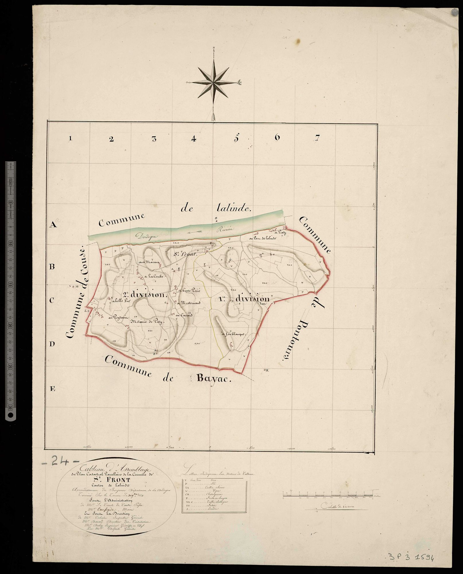 Couze-et-Saint-Front - Tableau d'assemblage