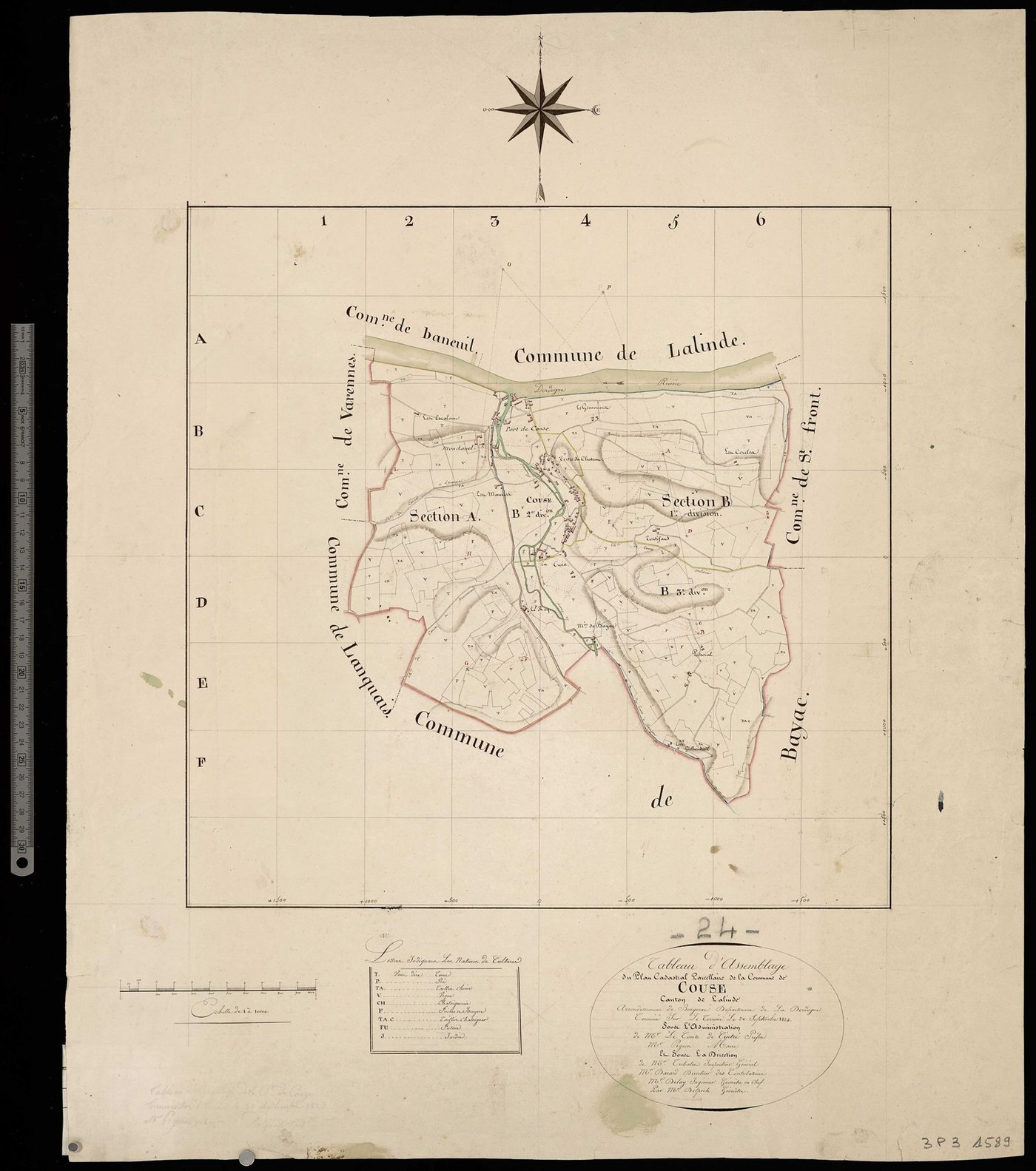 Couze-et-Saint-Front - Tableau d'assemblage