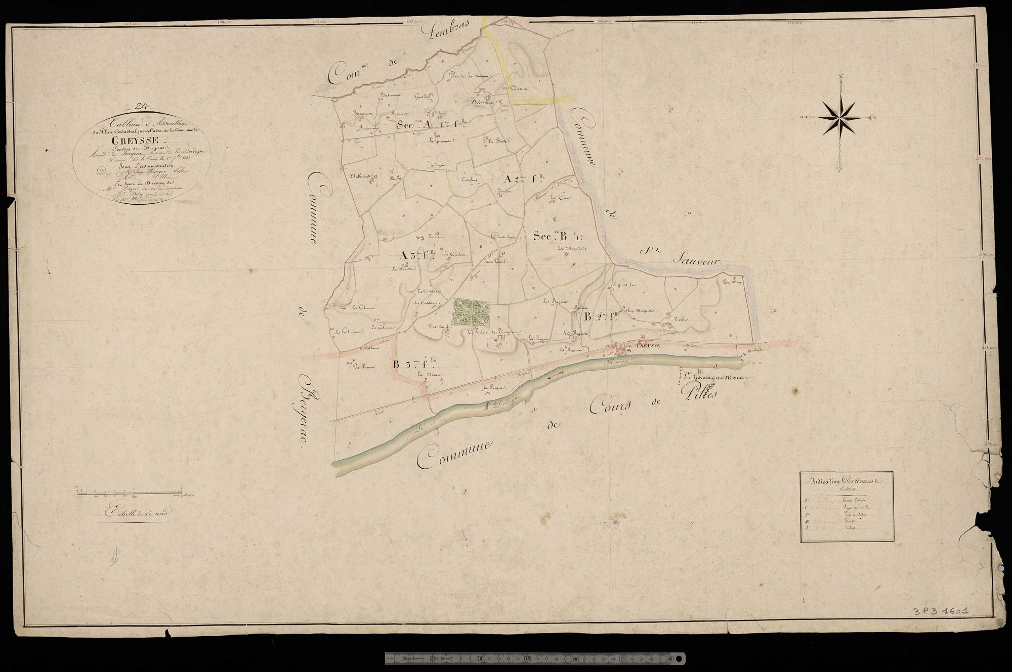 Creysse - Tableau d'assemblage