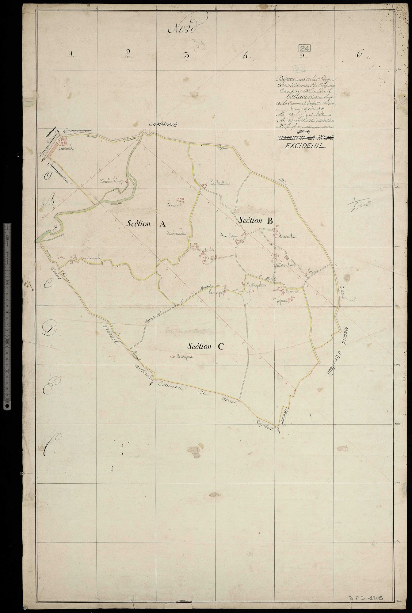 Excideuil - Tableau d'assemblage