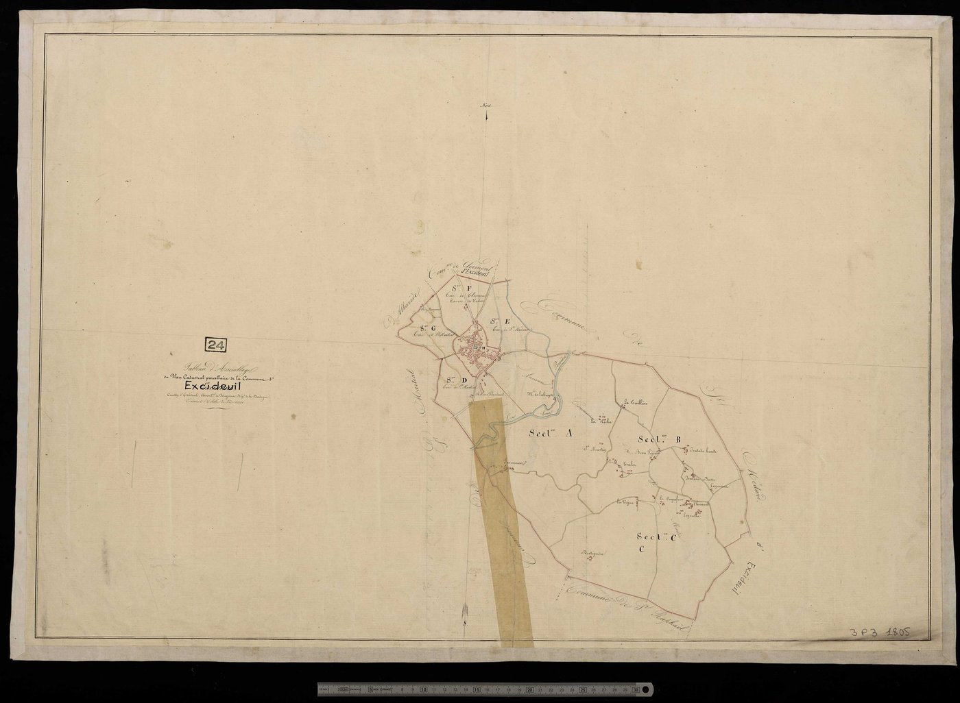 Excideuil - Tableau d'assemblage