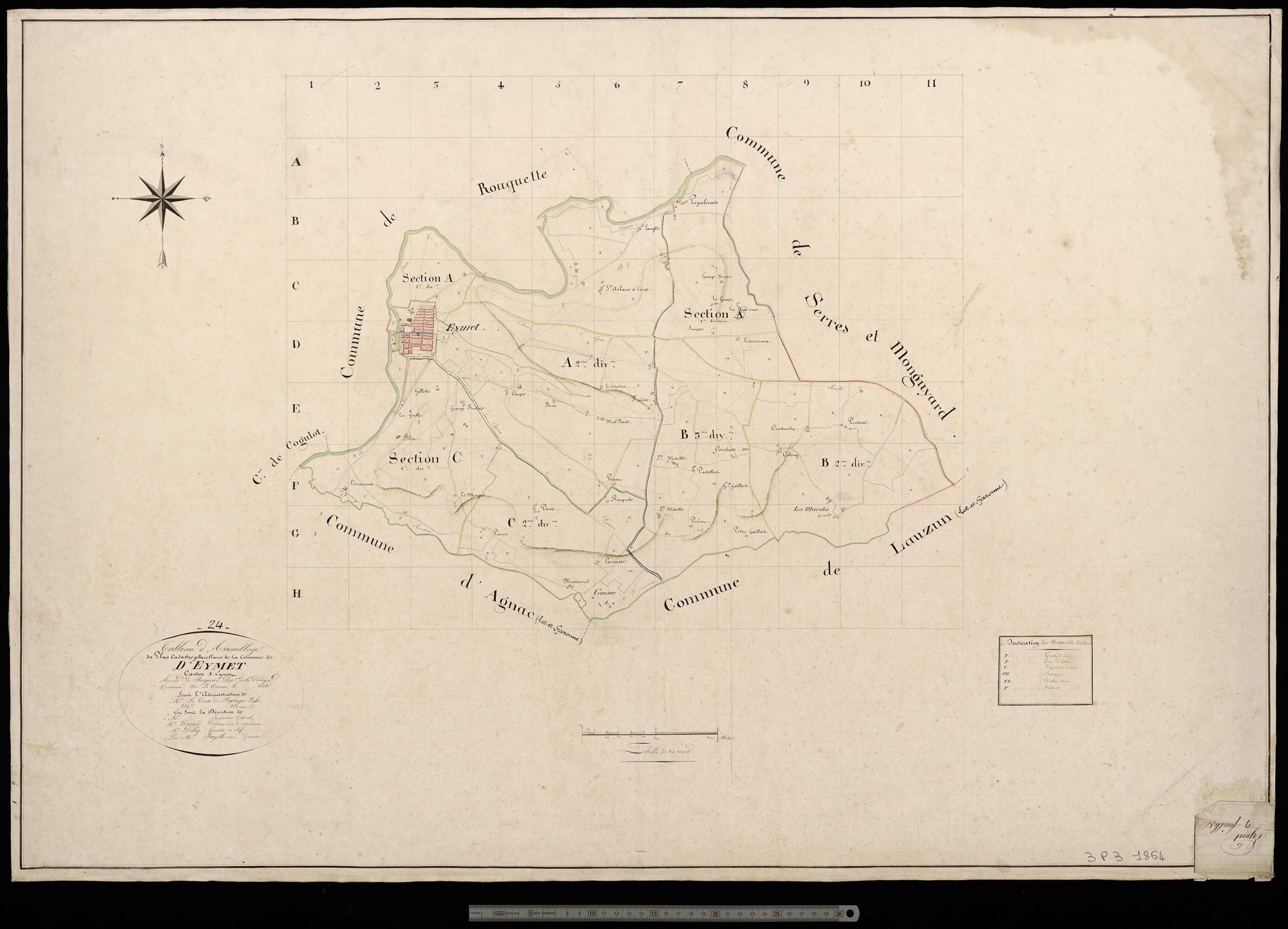 Eymet - Tableau d'assemblage