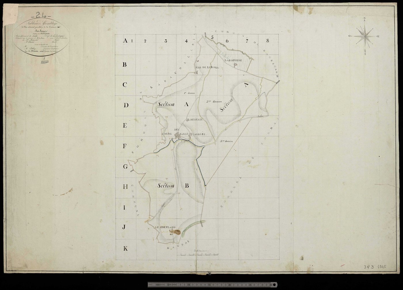 Les Farges - Tableau d'assemblage