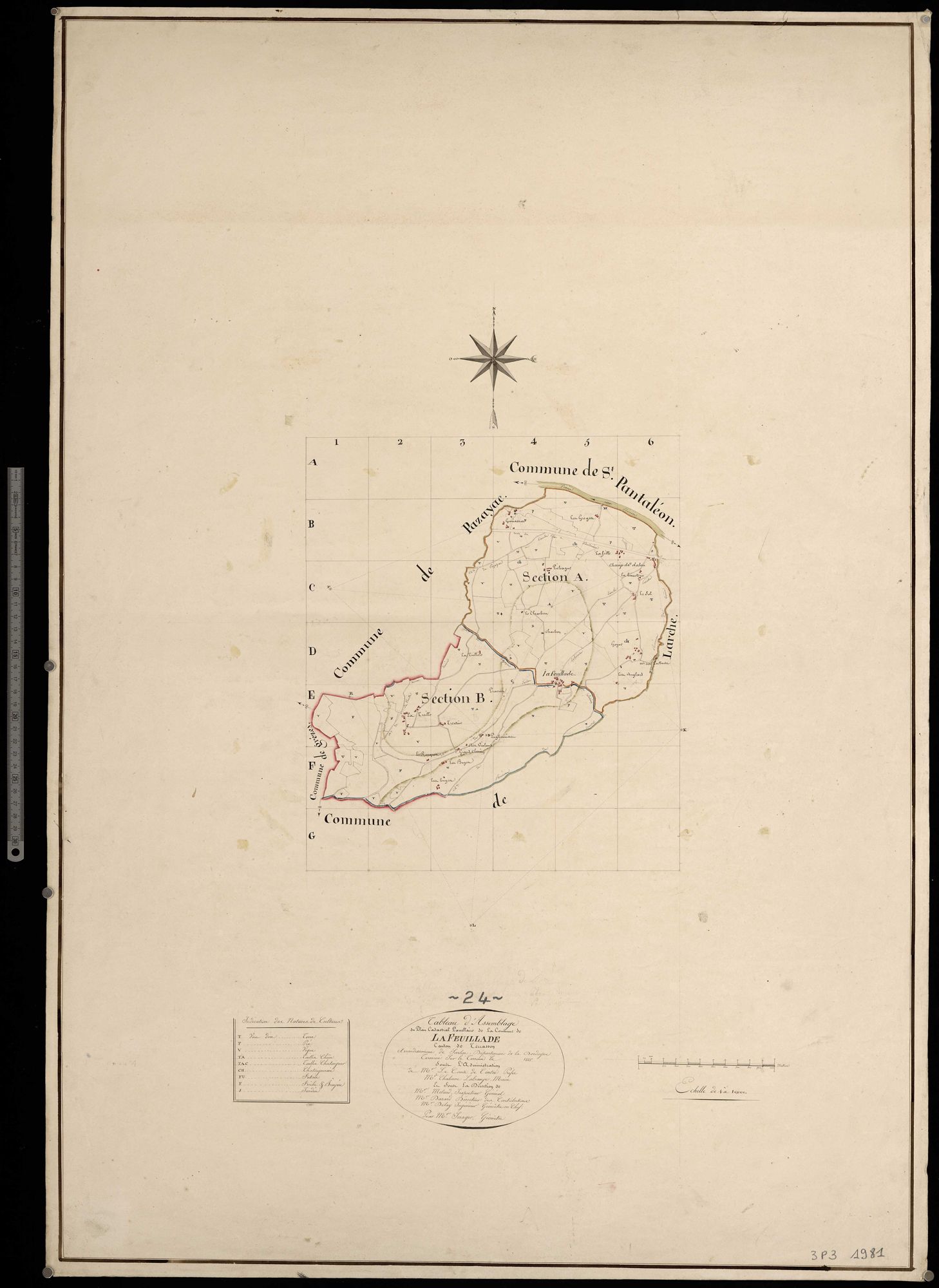La Feuillade - Tableau d'assemblage