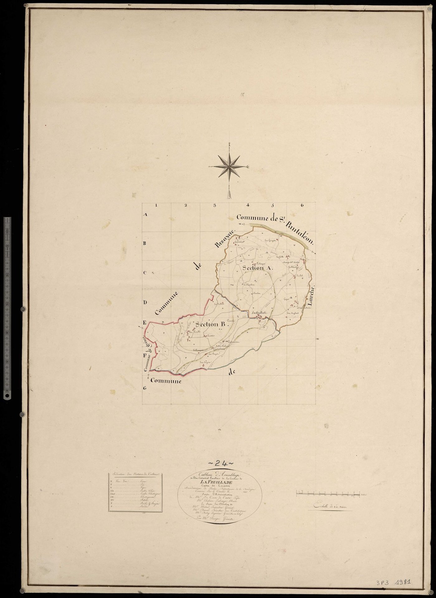La Feuillade - Tableau d'assemblage