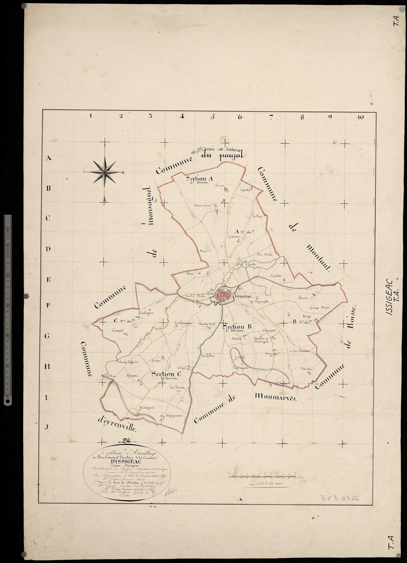 Issigeac - Tableau d'assemblage