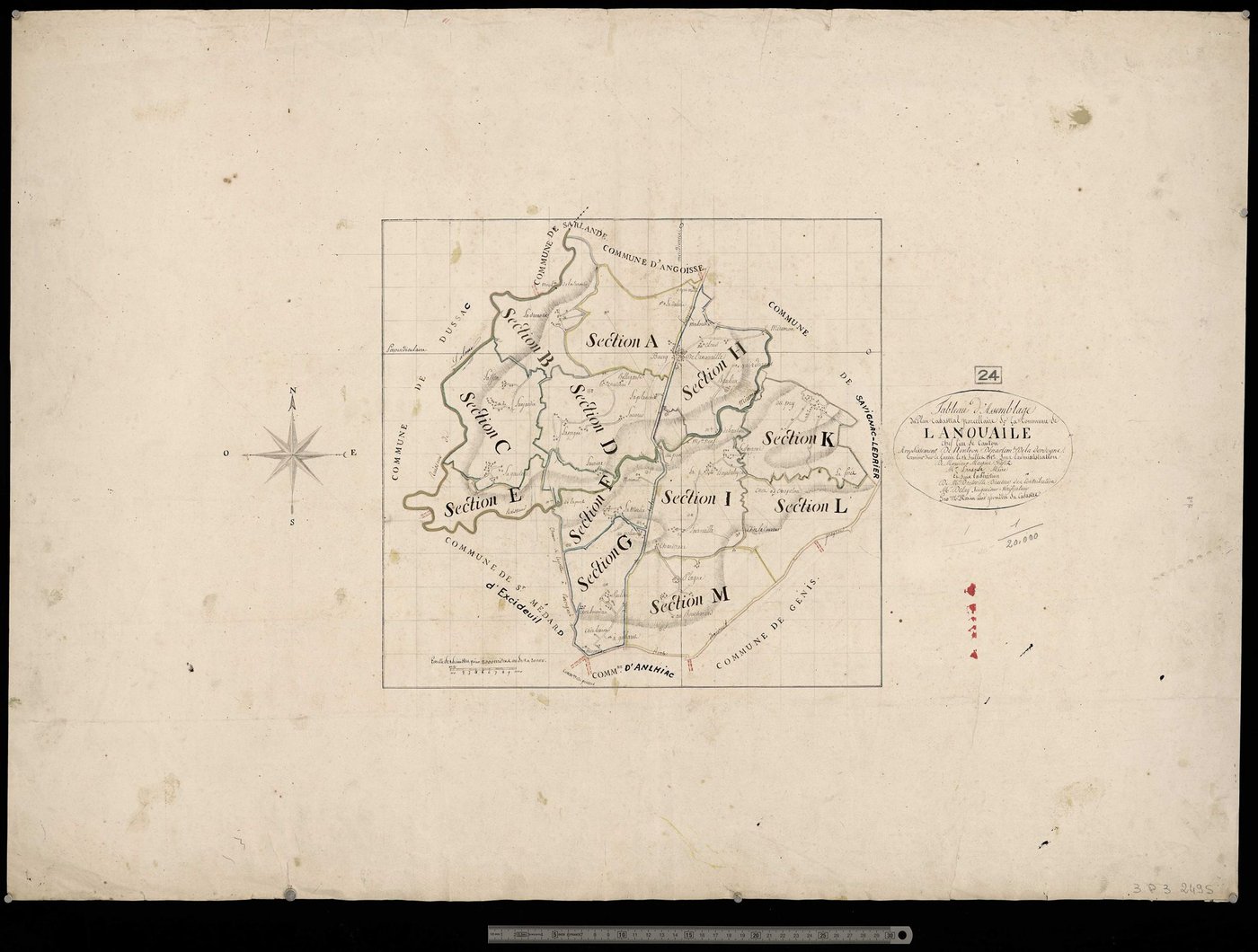 Lanouaille - Tableau d'assemblage