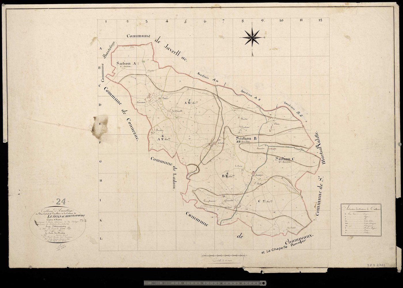 Lussas-et-Nontronneau - Tableau d'assemblage