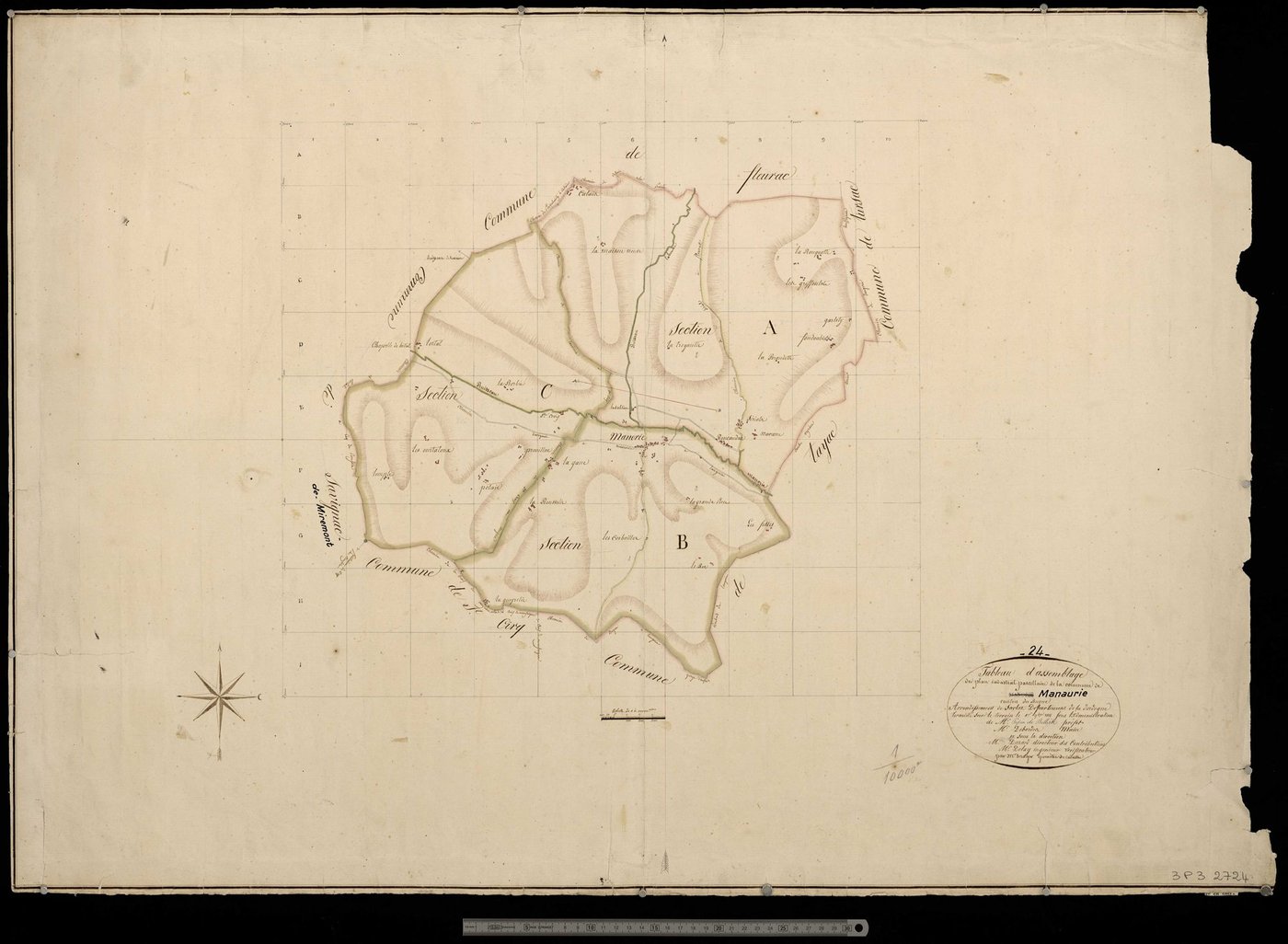 Manaurie - Tableau d'assemblage