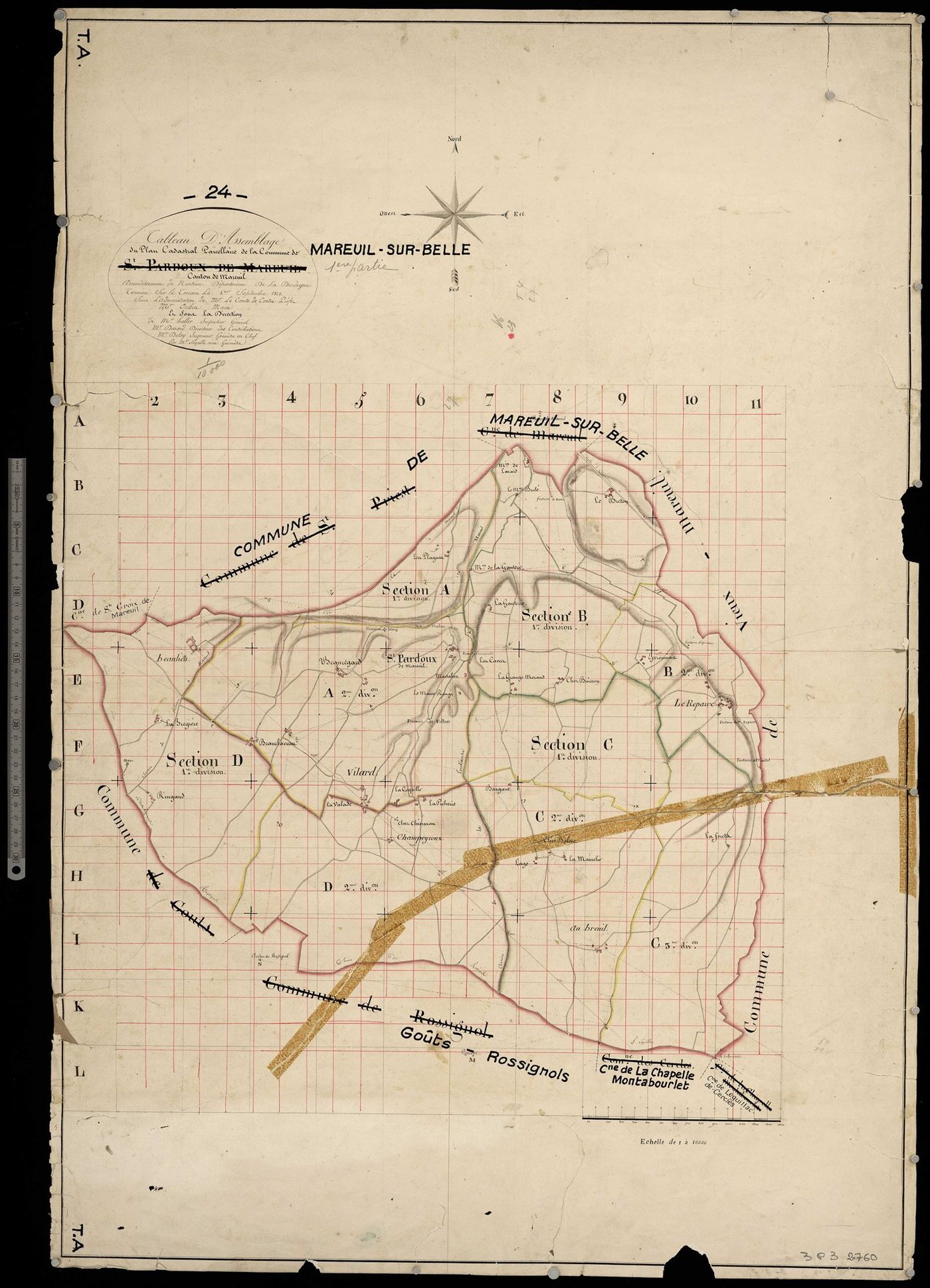Mareuil - Tableau d'assemblage