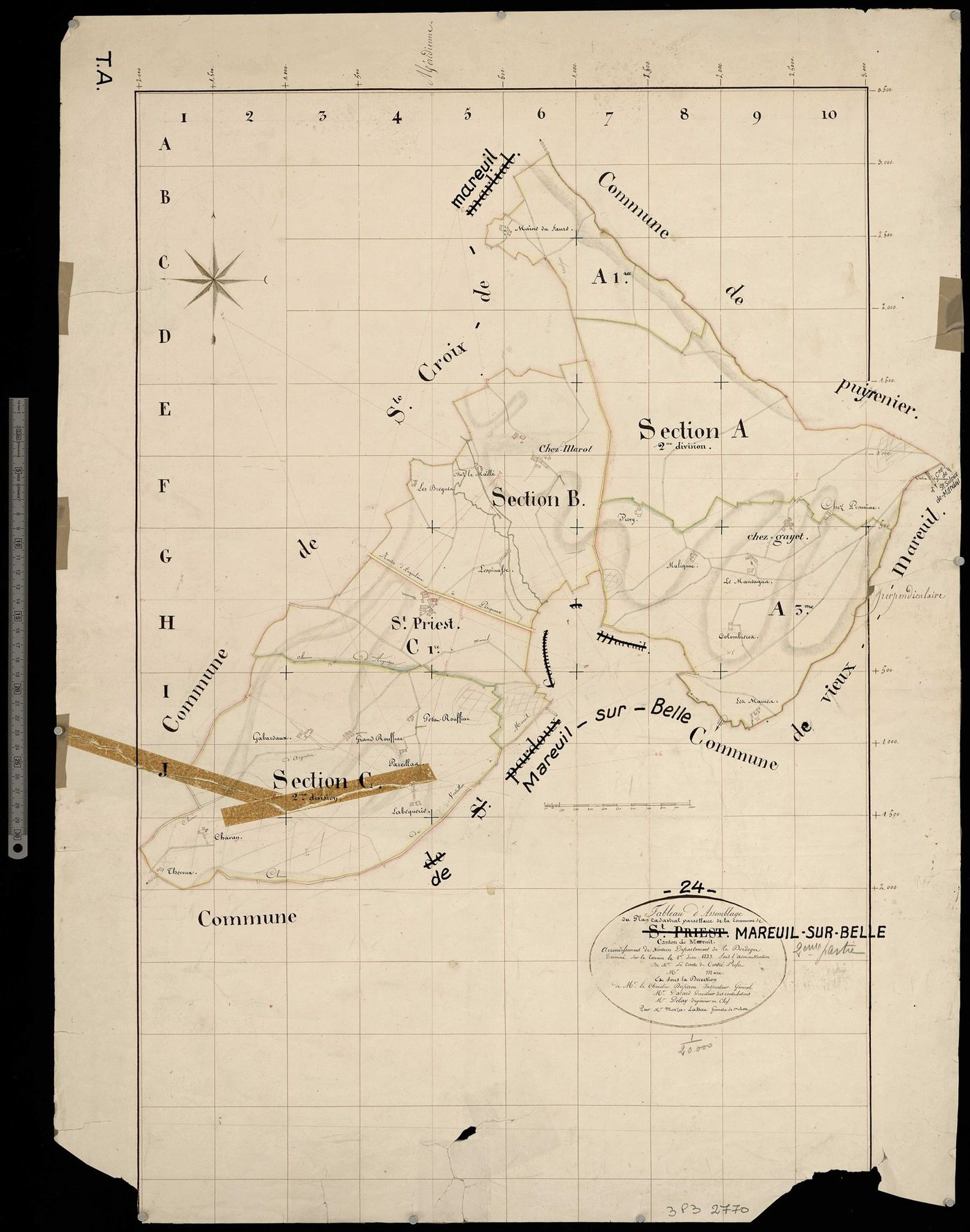 Mareuil - Tableau d'assemblage