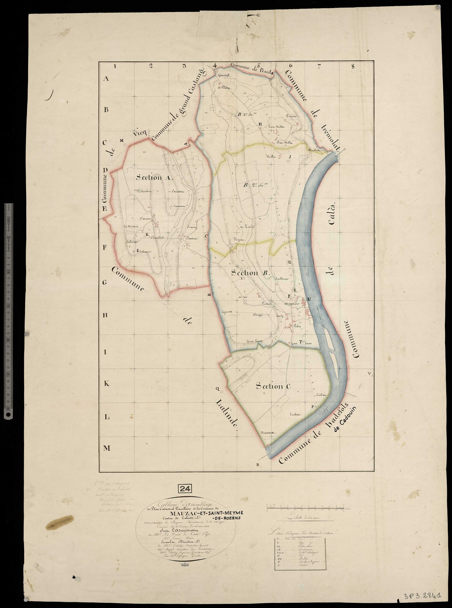 Mauzac-et-Grand-Castang - Tableau d'assemblage