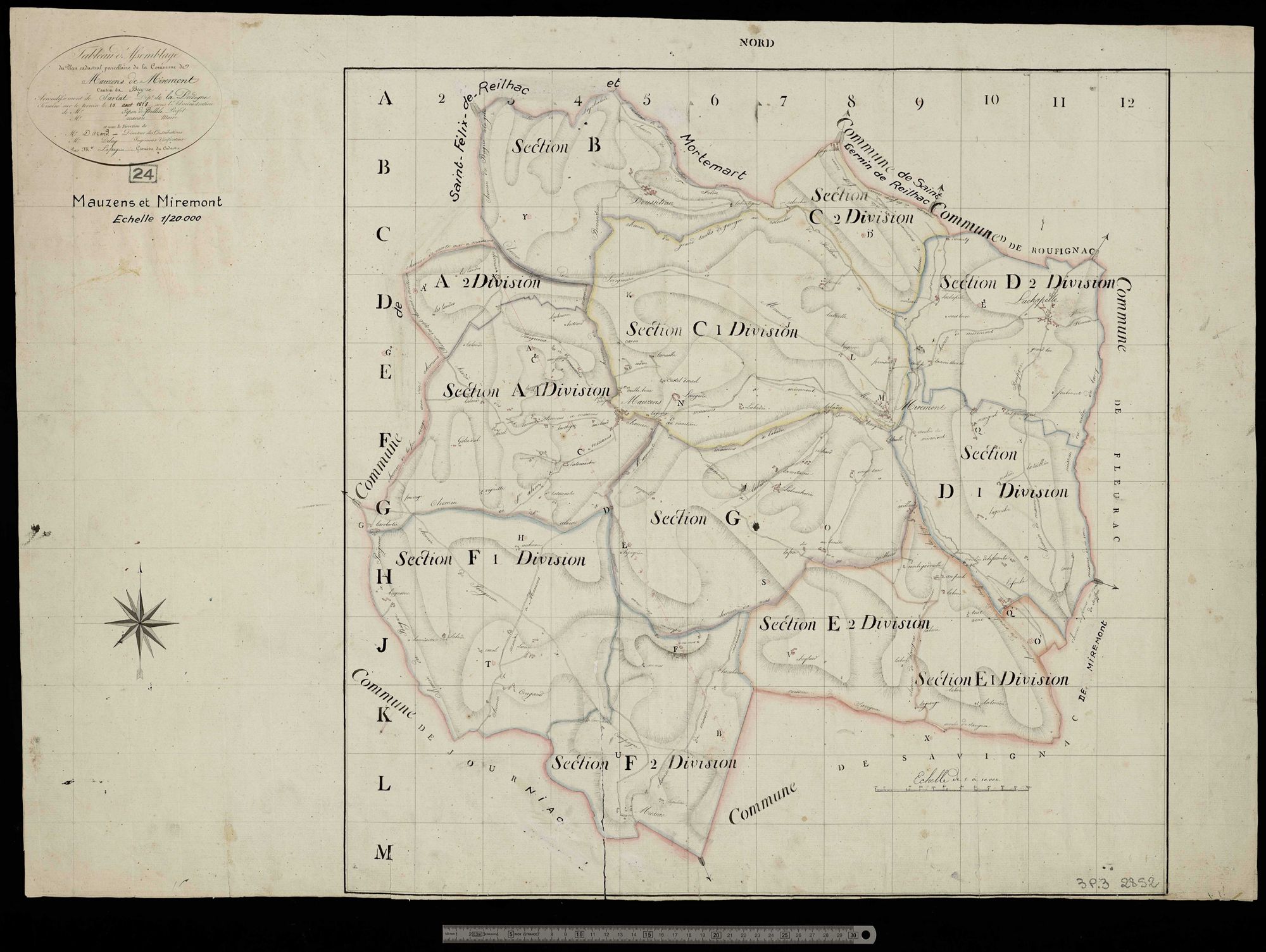 Mauzens-et-Miremont - Tableau d'assemblage