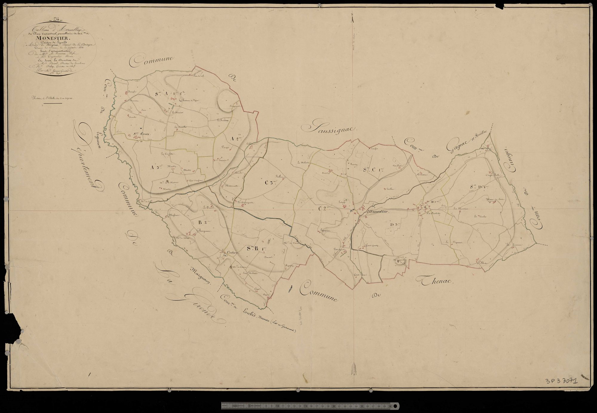 Monestier - Tableau d'assemblage