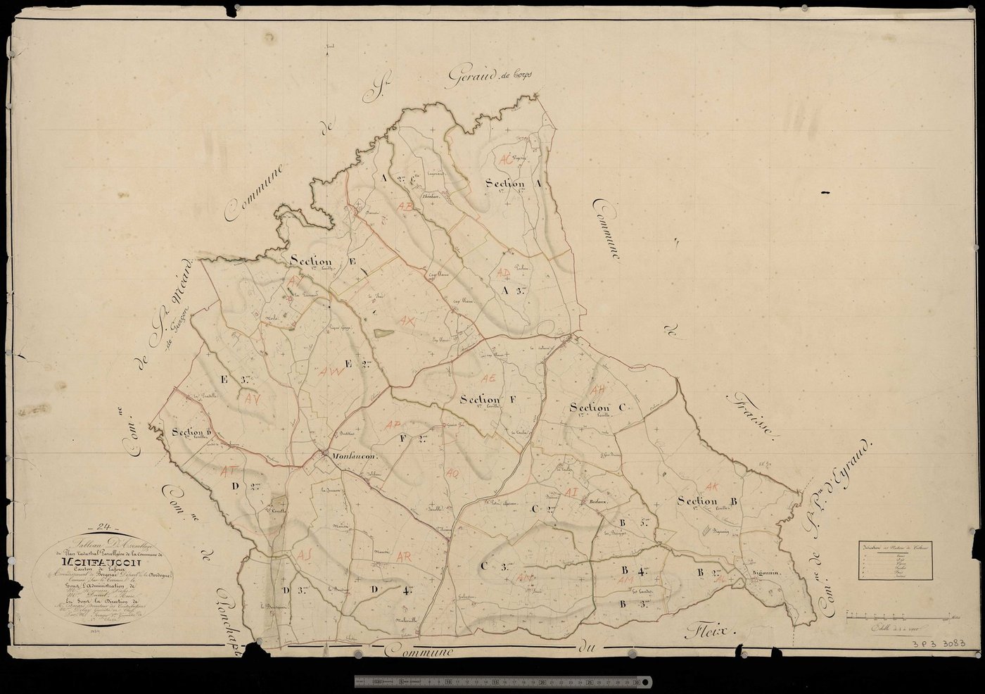 Monfaucon - Tableau d'assemblage